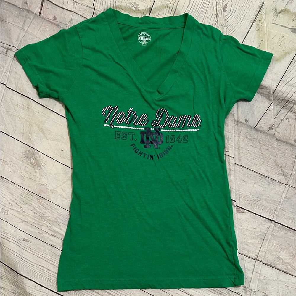 Notre Dame V-Neck Tee